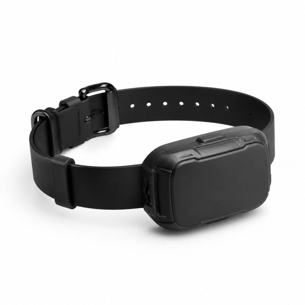Collier GPS étanche pour chien actif présenté seul